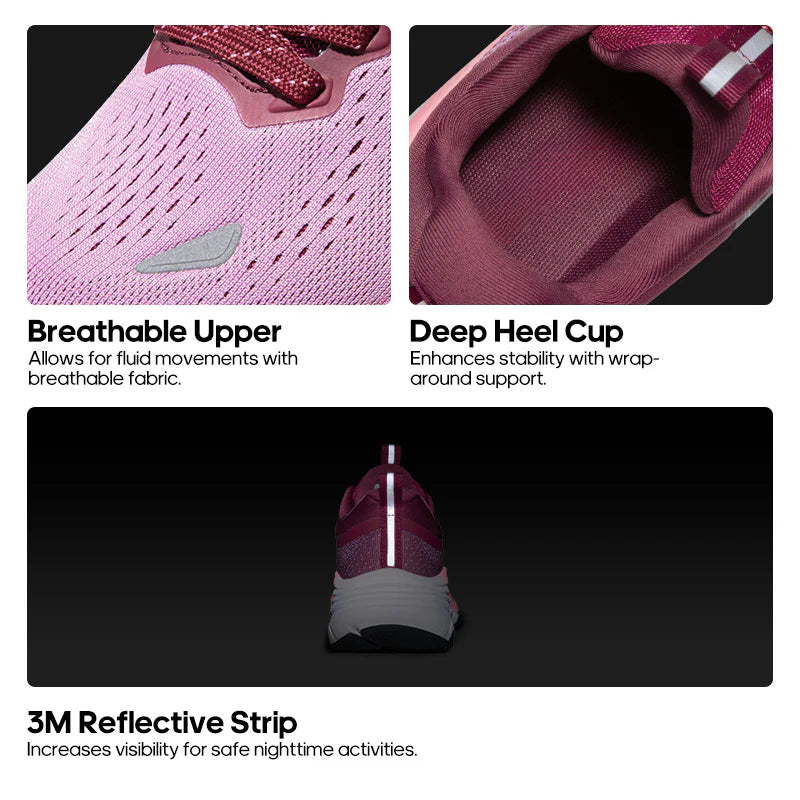 Aerion-Supportive Walking Shoes-Purple