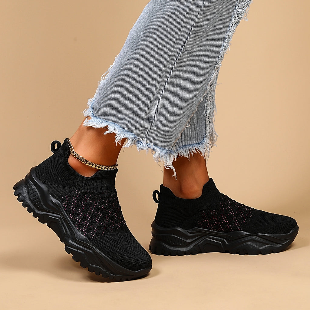 Ortho Cloud-Black Pink Polka Dots