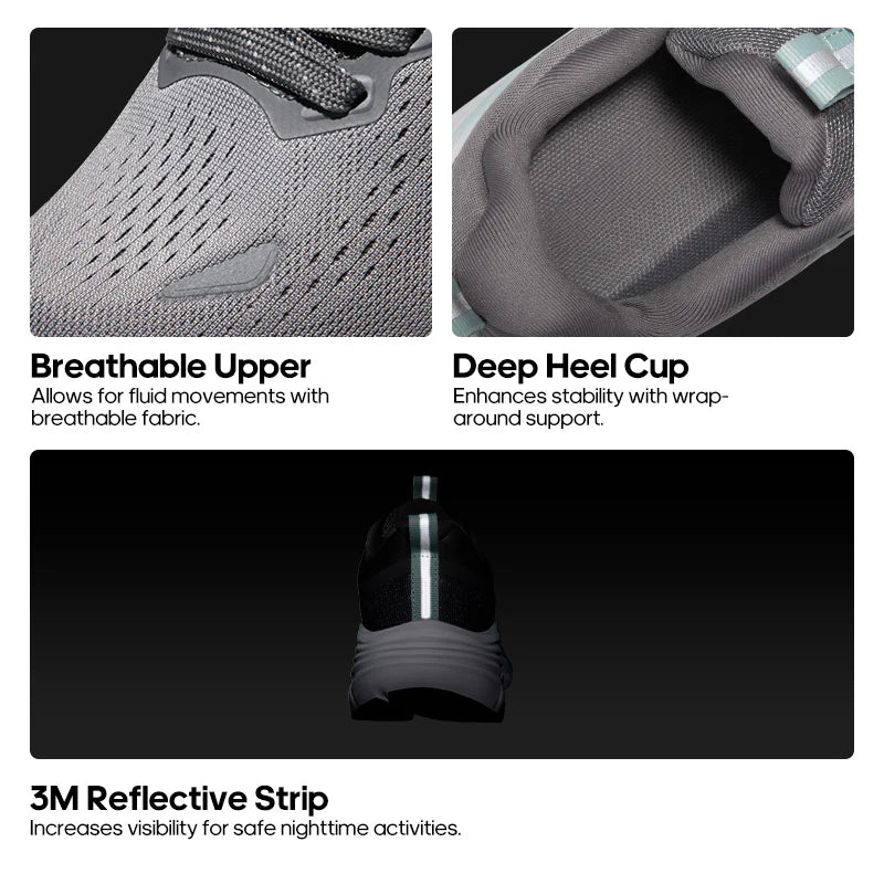 Aerion-Supportive Walking Shoes-Grey