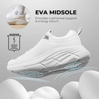 Aerion-Supportive Walking Shoes-White