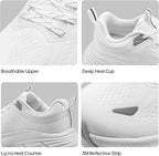 Aerion-Supportive Walking Shoes-White